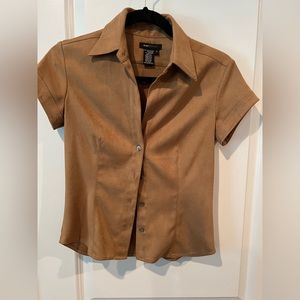 Super cute BCBG faux suede top. Size 4